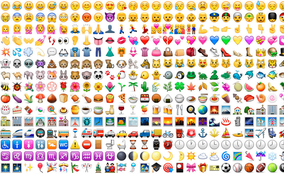 Imagem de capa com muitos emojis na tela